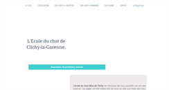 Desktop Screenshot of ecoleduchat-clichy.fr